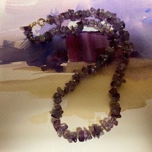 “HOST PICK”Vintage Amethyst Chip "Island Vacation" Necklace